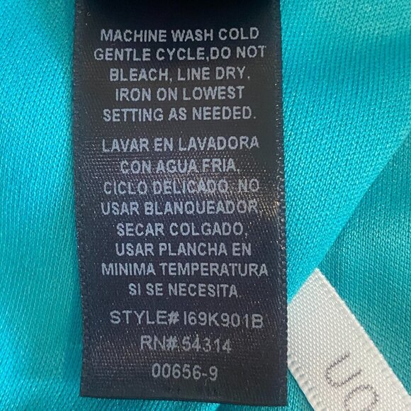 Bisou Bisou Sleeveless Sheath Pocket Dress Abstract Watercolor Print Sz 12 #131S - Picture 8 of 8